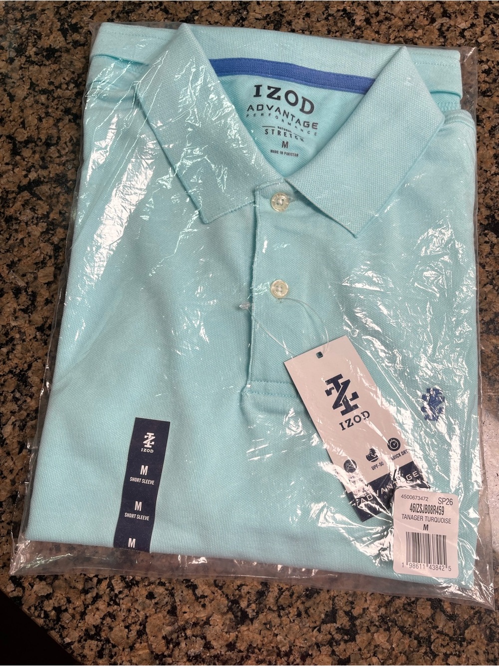 Izod Men’s Tanager Turquoise Polo